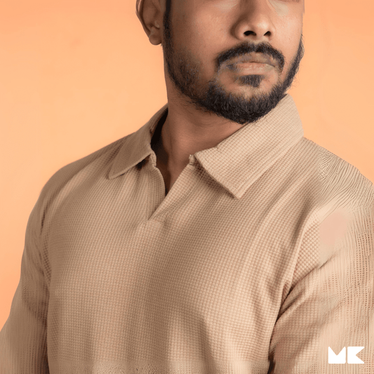 Waffle Fabric Polo T-Shirts for Men and Women | Unisex | Stylish and Comfortable | Mad Koffee Fashion Upgrade your wardrobe with our unisex waffle fabric polo t-shirts. Made from premium waffle-textured fabric, these polo tees offer a breathable fit and a sleek, versatile look, perfect for any casual or semi-formal setting.