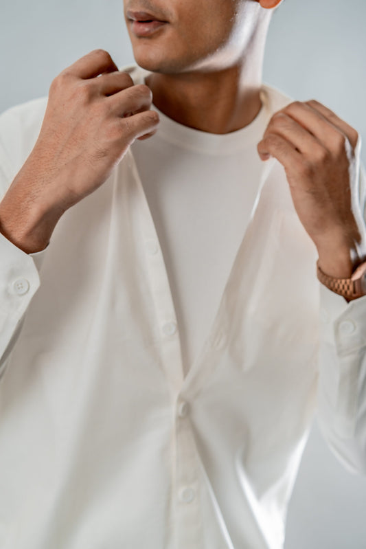 Button-Down Oxford Shirt – Storm White