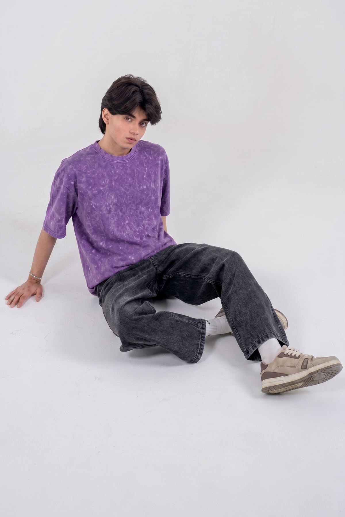 Men’s Full Pour Acid Wash Tee – Indigo Brew