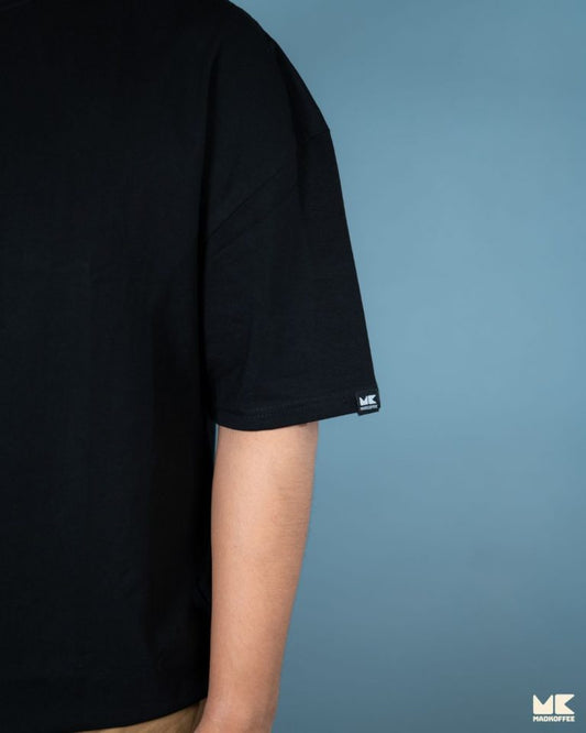 Oversized Drop Shoulder T-Shirt – Black