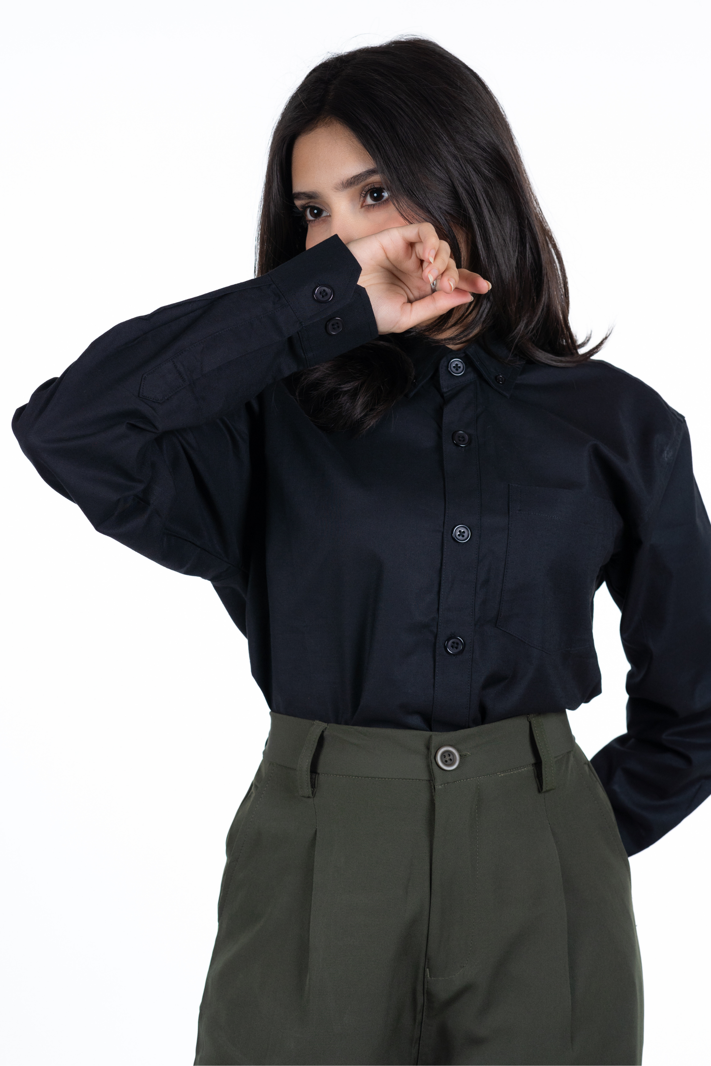 Button-Down Oxford Shirt – Carbon Black