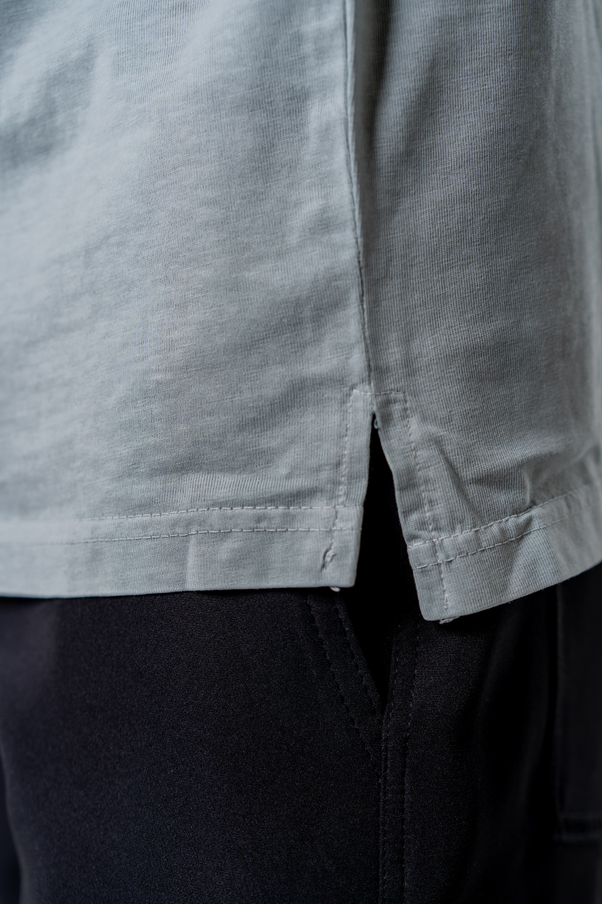 Dip-Dye Oversized Tee - Matcha Gradient