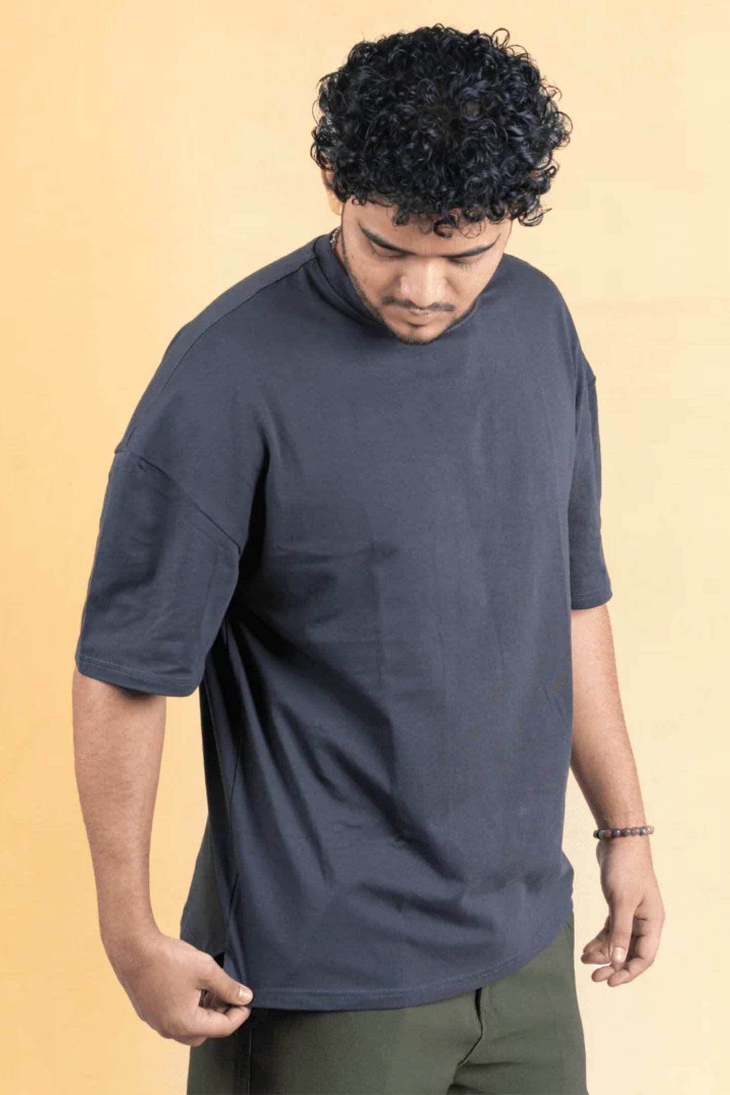Oversized Drop Shoulder T-Shirt – Burnt Ash