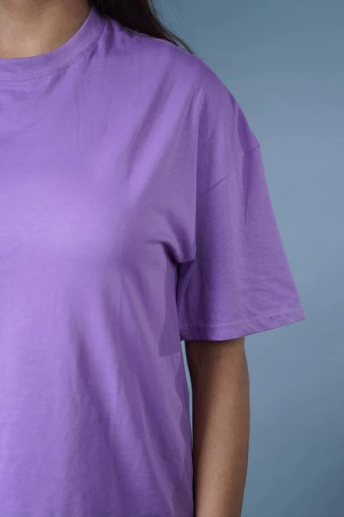 Oversized Drop Shoulder T-Shirt – Lavender