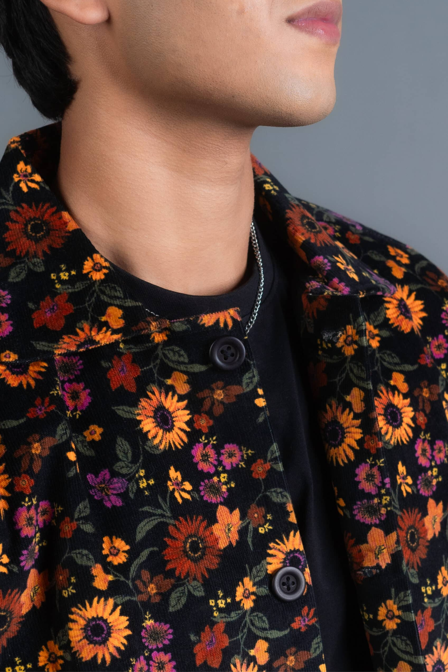 Floral Jacket with Pockets
