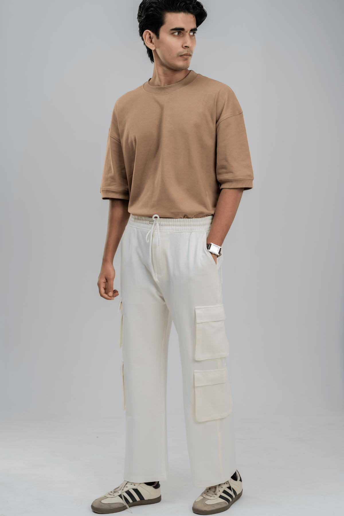 Mad Koffee 4 Way Stretch 8 Pocket Baggies - Cloud White