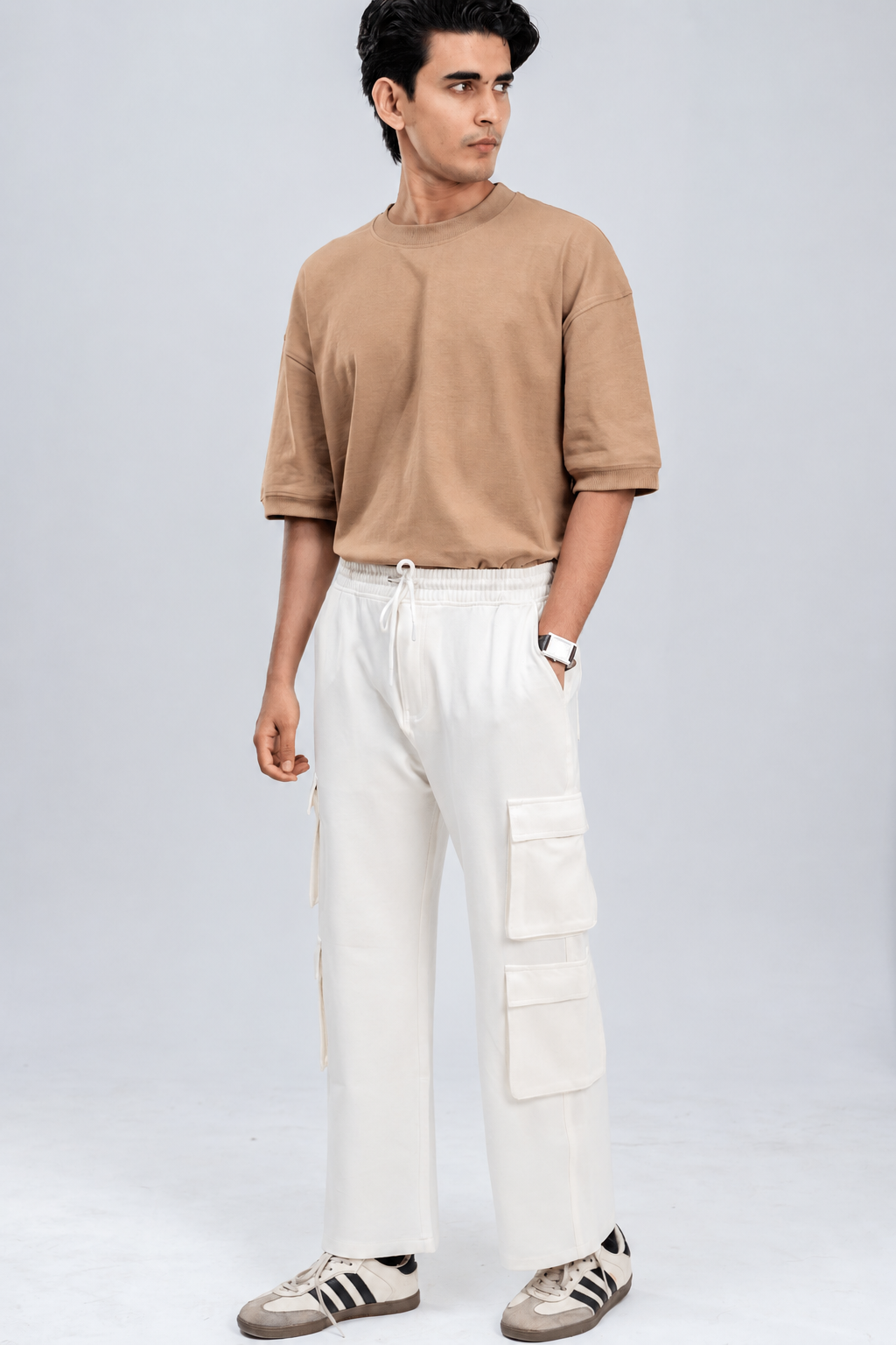 Mad Koffee 4 Way Stretch 8 Pocket Baggies - Cloud White