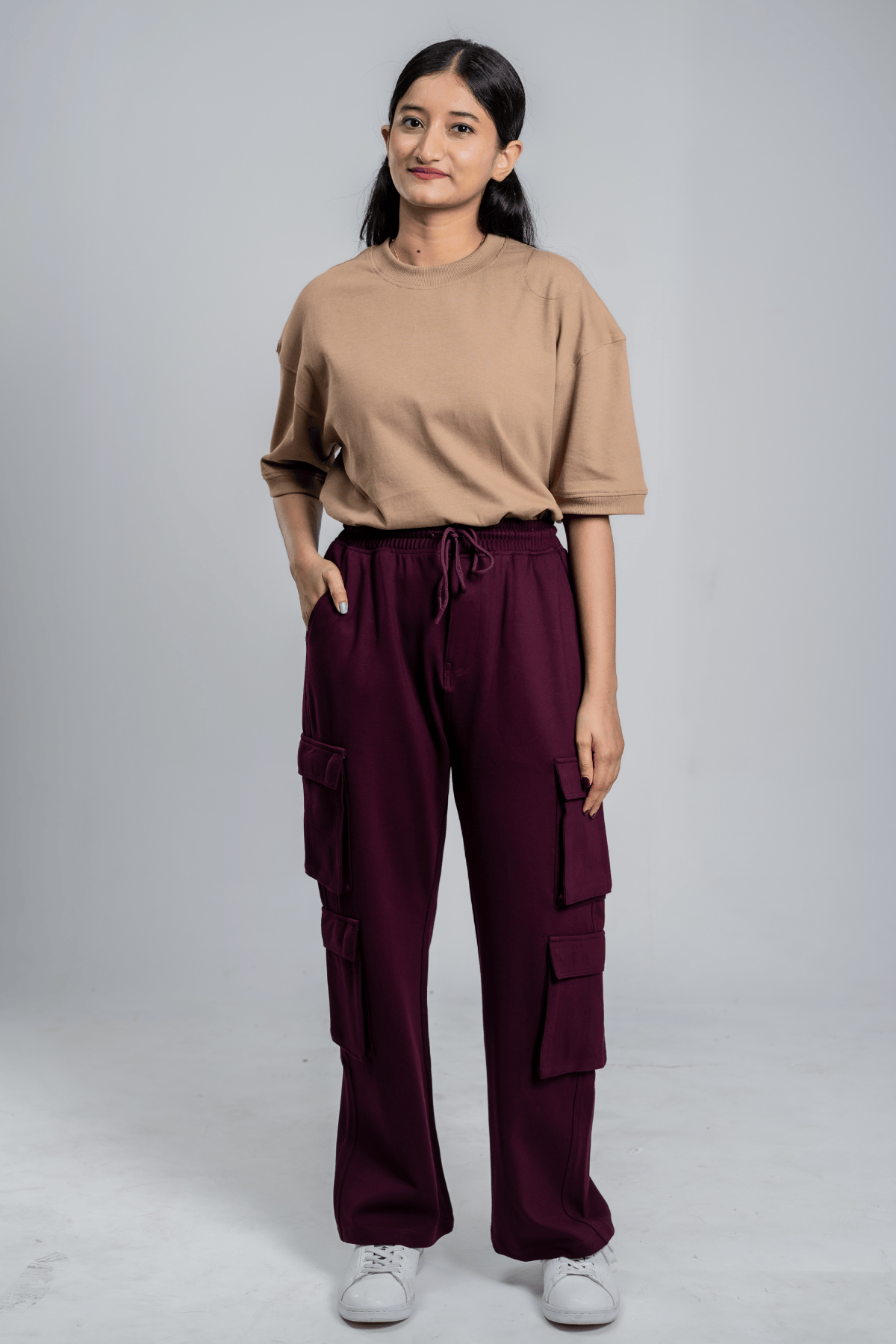 Mad Koffee 4 Way Stretch 8 Pocket Baggies - Deep Maroon