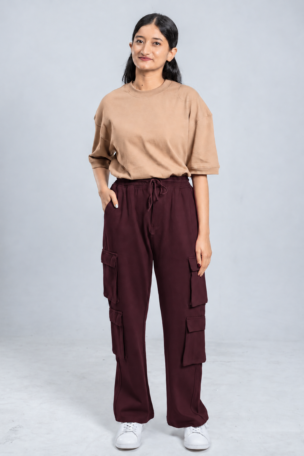 Mad Koffee 4 Way Stretch 8 Pocket Baggies - Deep Maroon