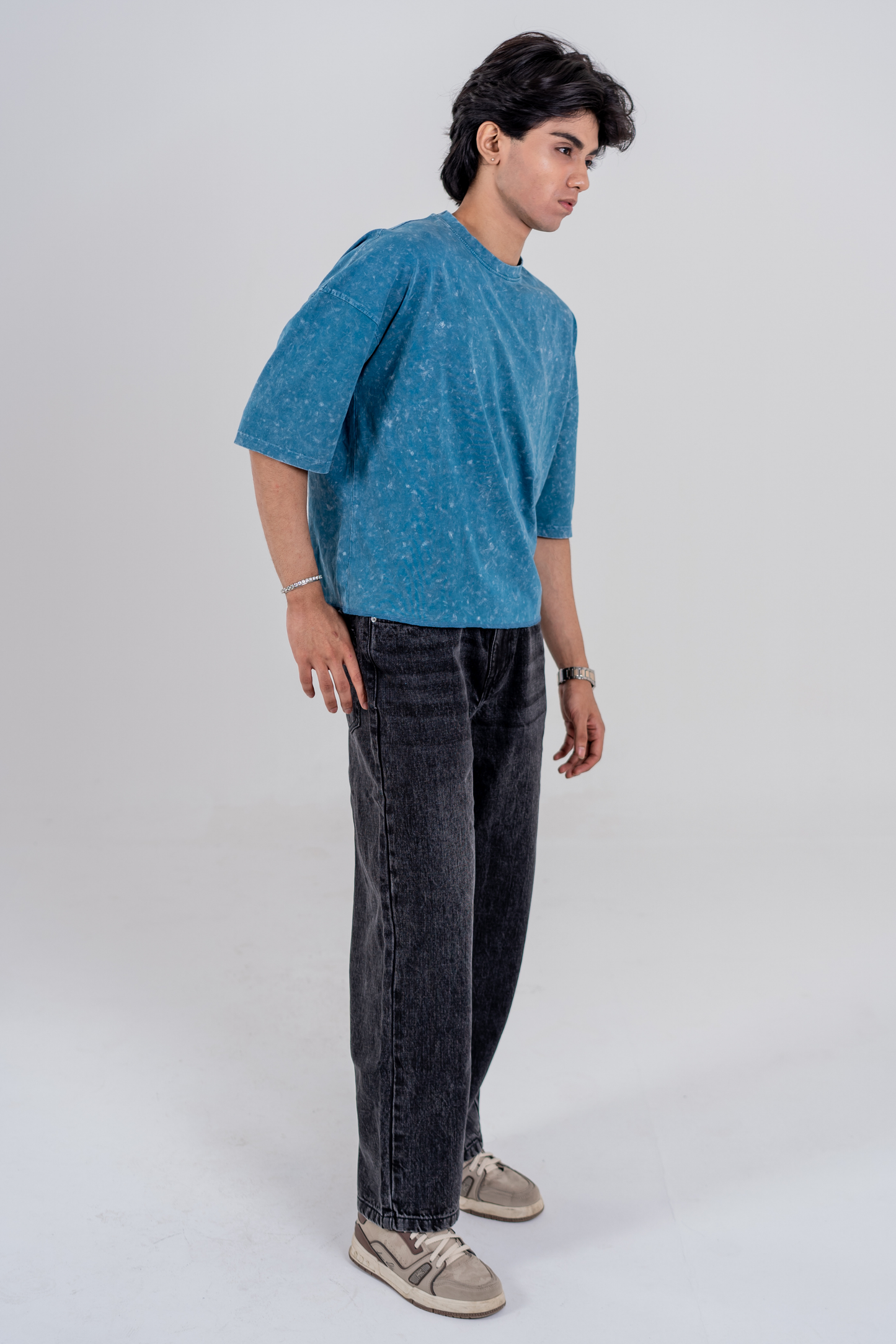 Men’s Full Pour Acid Wash Tee – Ocean Mineral