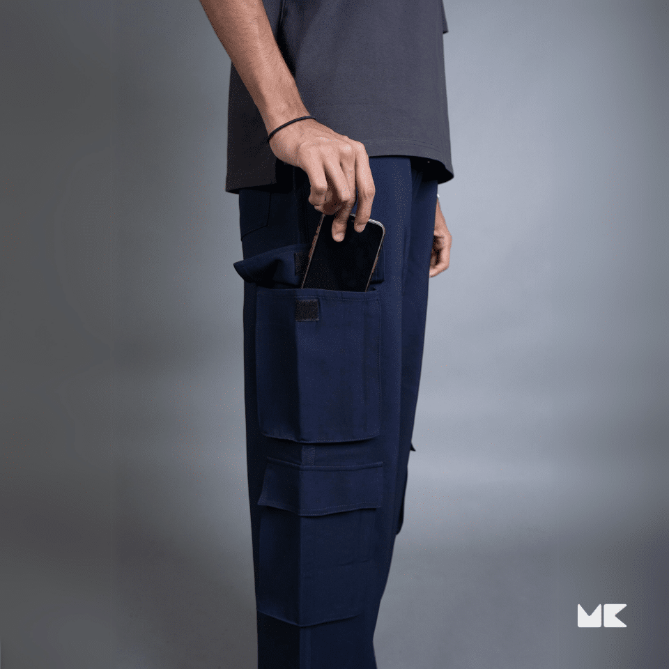 8 Pocket Baggies – Blue Macchiato (Navy Blue)