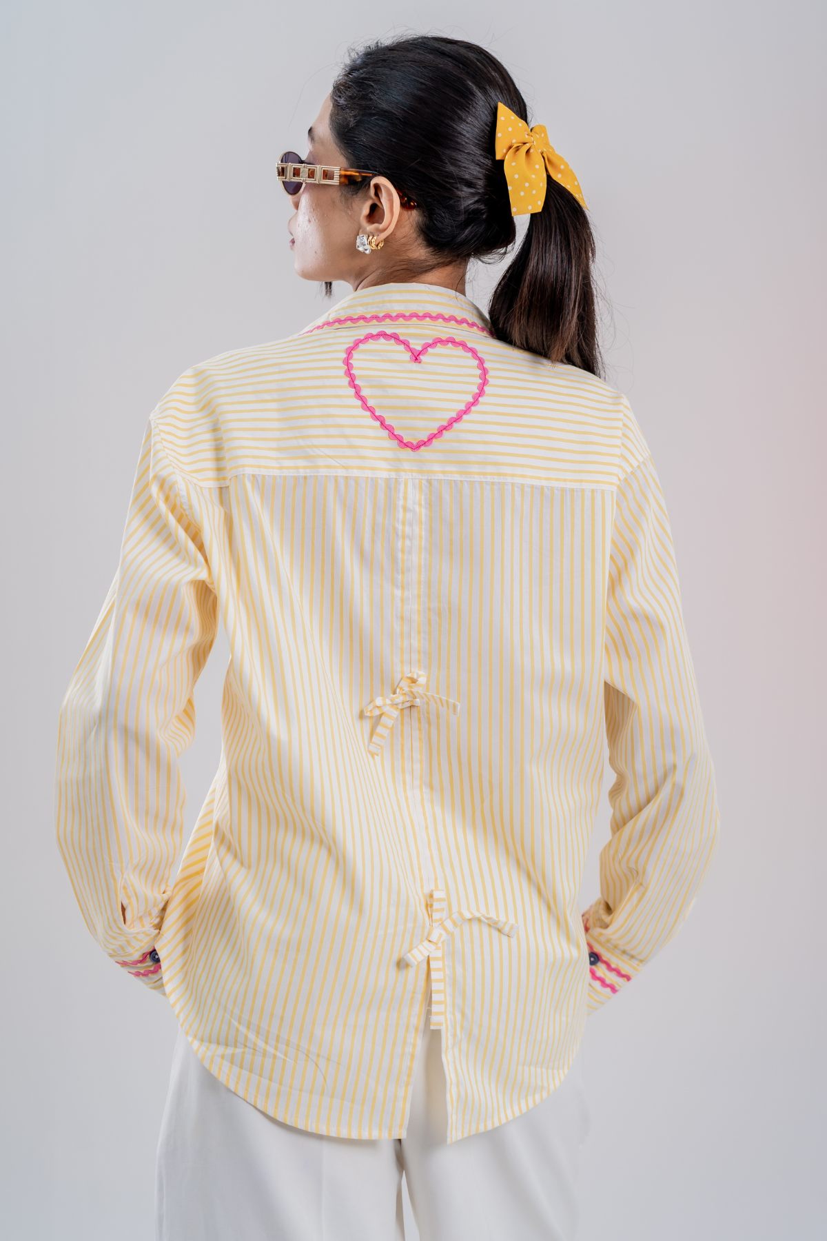 Butter & Blush Sweetheart Striped Shirt