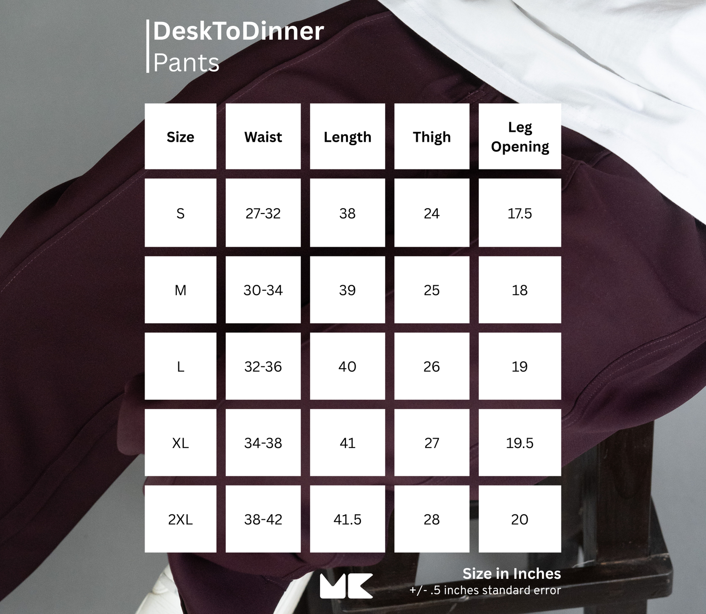 DeskToDinner Pants – Blueberry Jam