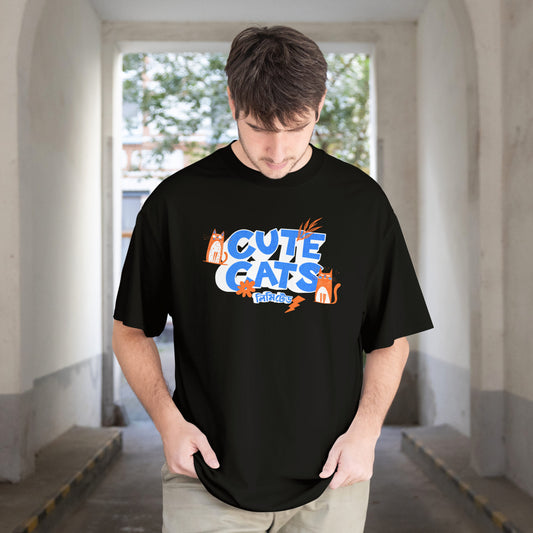 Cute Cats Limited - Oversized Drop Shoulder T-shirt