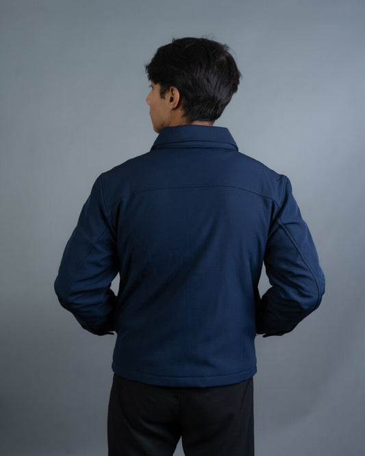 Bonded Jacket- Navy Blue
