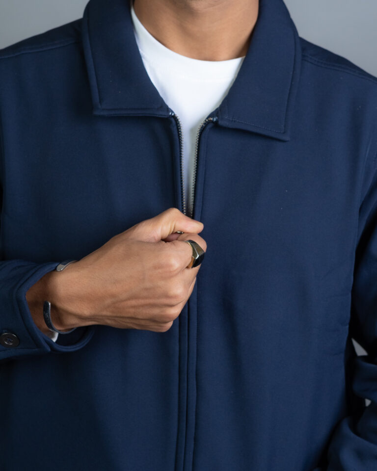 Bonded Jacket- Navy Blue