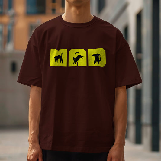 MAD Cat - Oversized Drop Shoulder T-shirt
