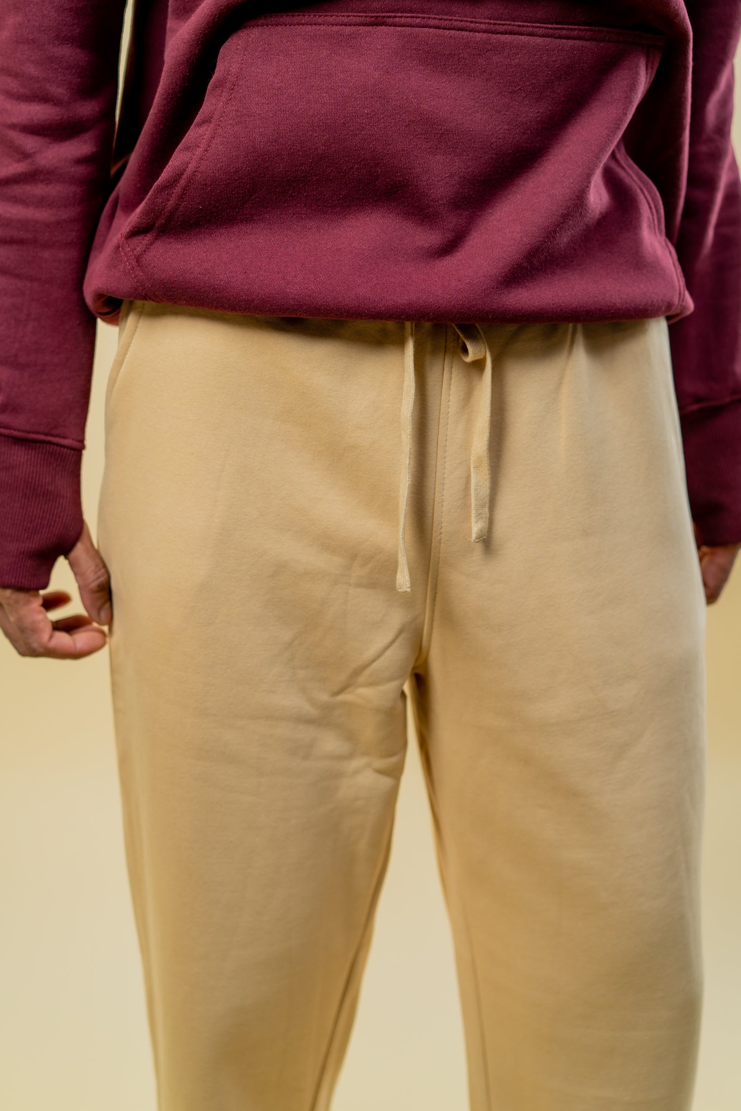 Relaxed Fit Sweatpants - Beige