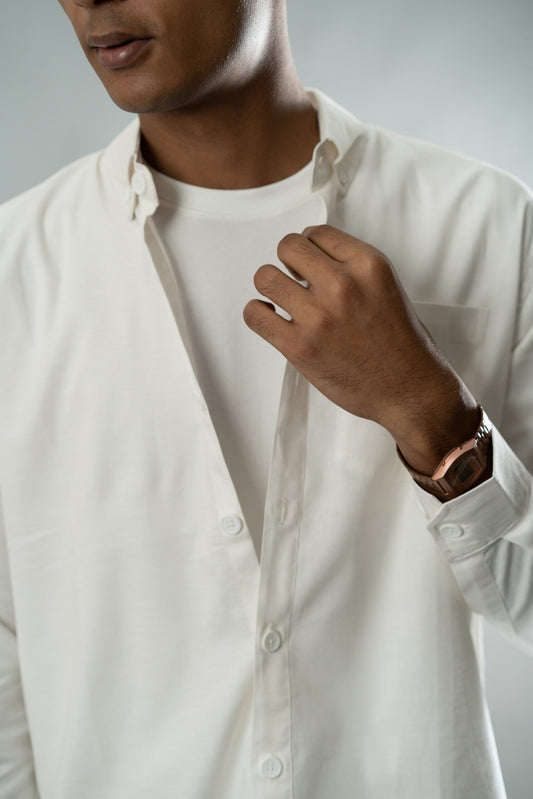 Button-Down Oxford Shirt – Vanilla Cream