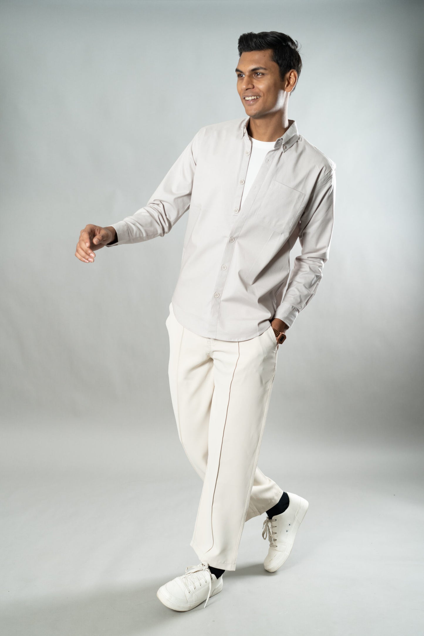 Button-Down Oxford Shirt – Vanilla Cream