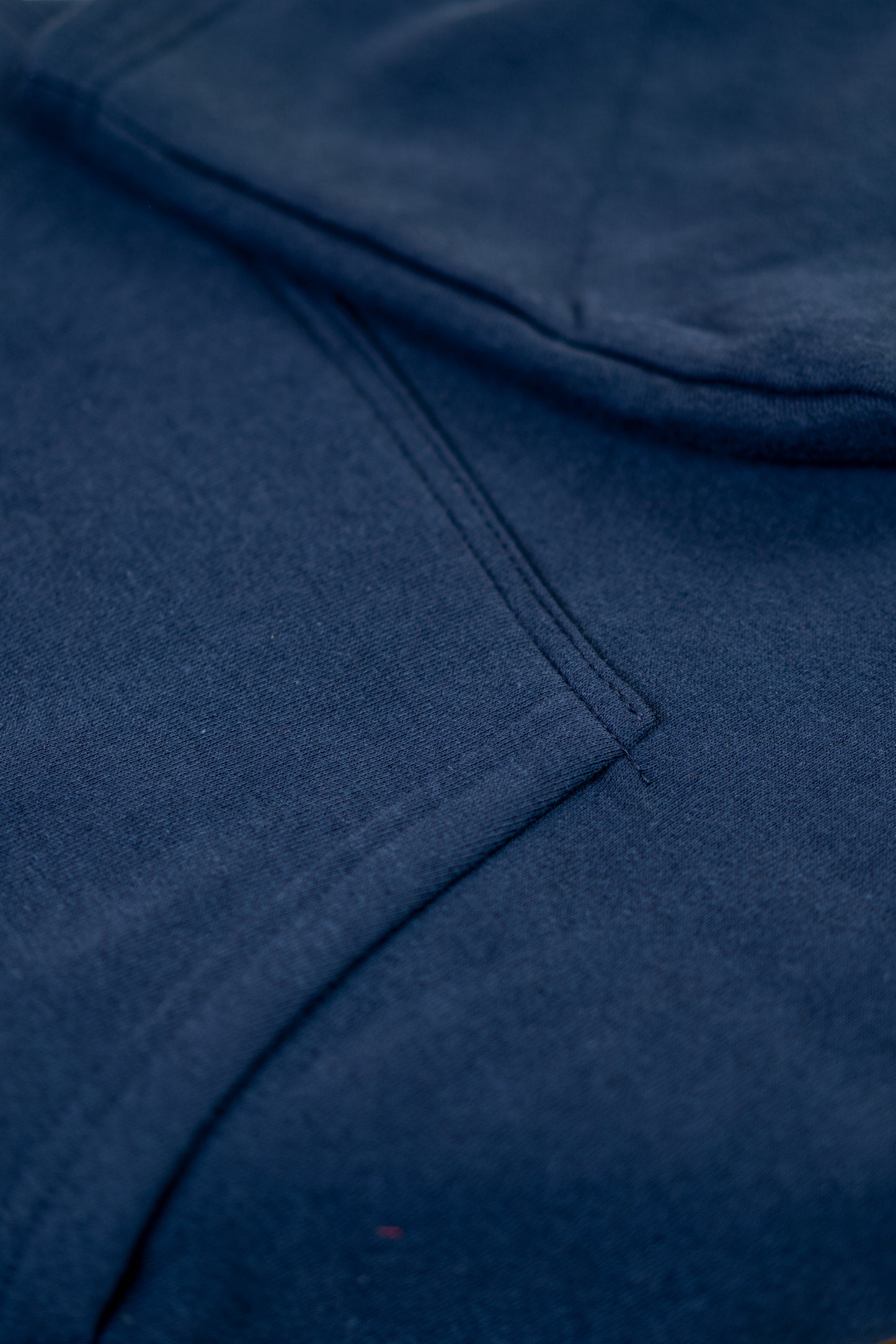 Oversized Drop Shoulder Hoodie: Navy Blue