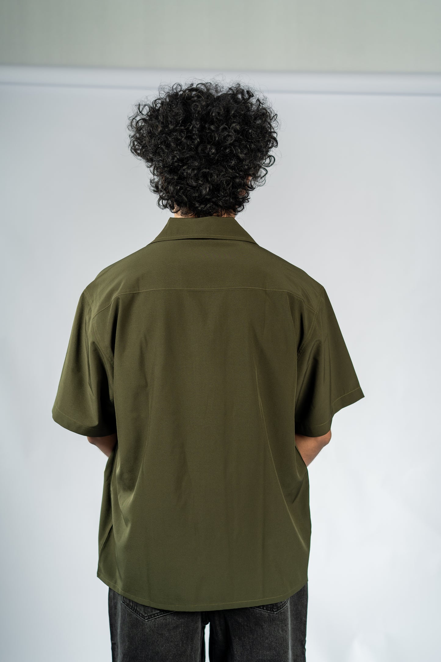 Offbeat Patch Shirt - Olive