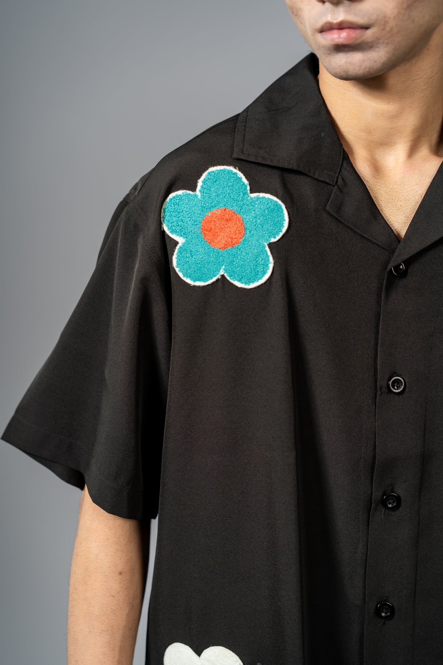 Offbeat Patch Shirt - Black