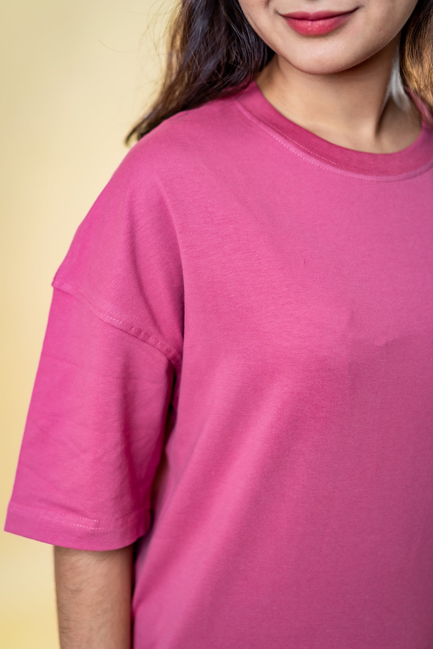 Oversized Drop Shoulder T-Shirt – Velvet Rose