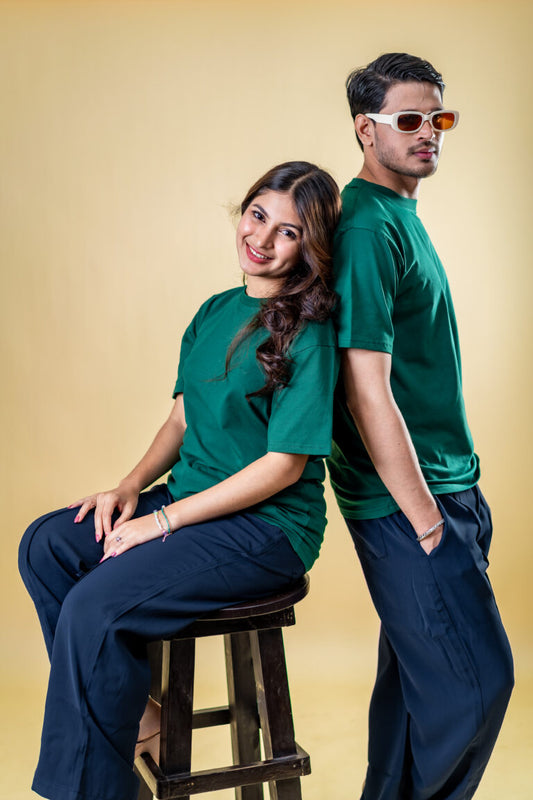 The Basics Dark Green- Regular Fit T-shirt