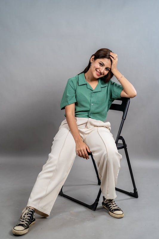 No Iron Cuban – Muted Mint