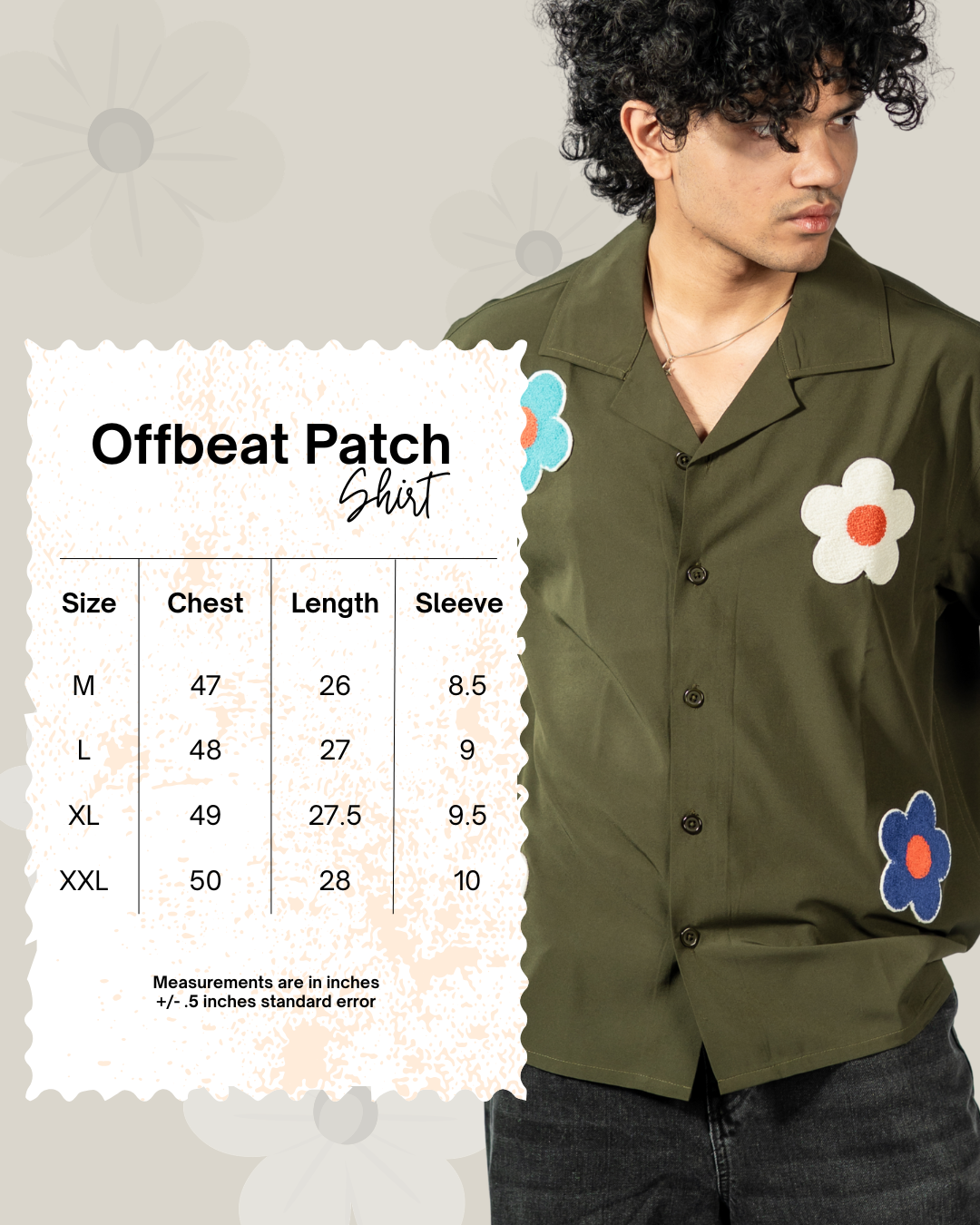 Offbeat Patch Shirt - Olive