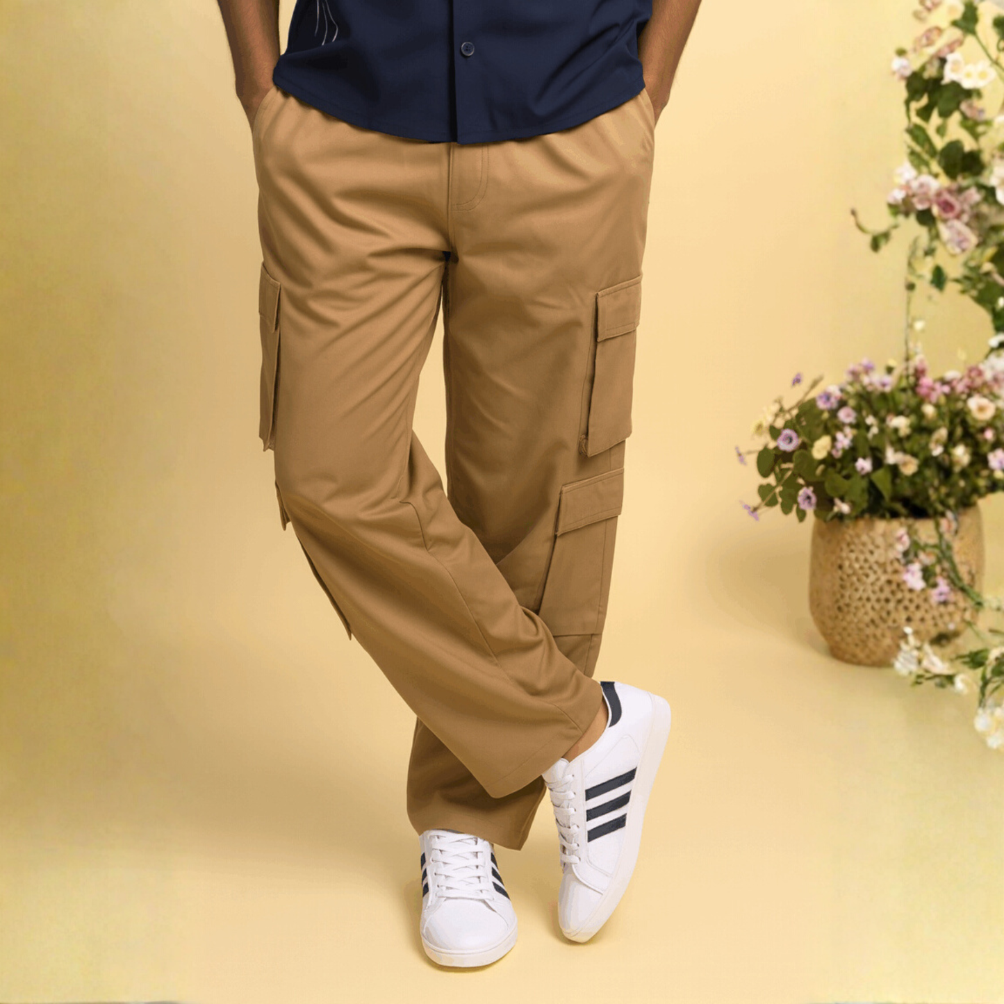 8 Pocket Baggies – Khaki (LIGHTWEIGHT)