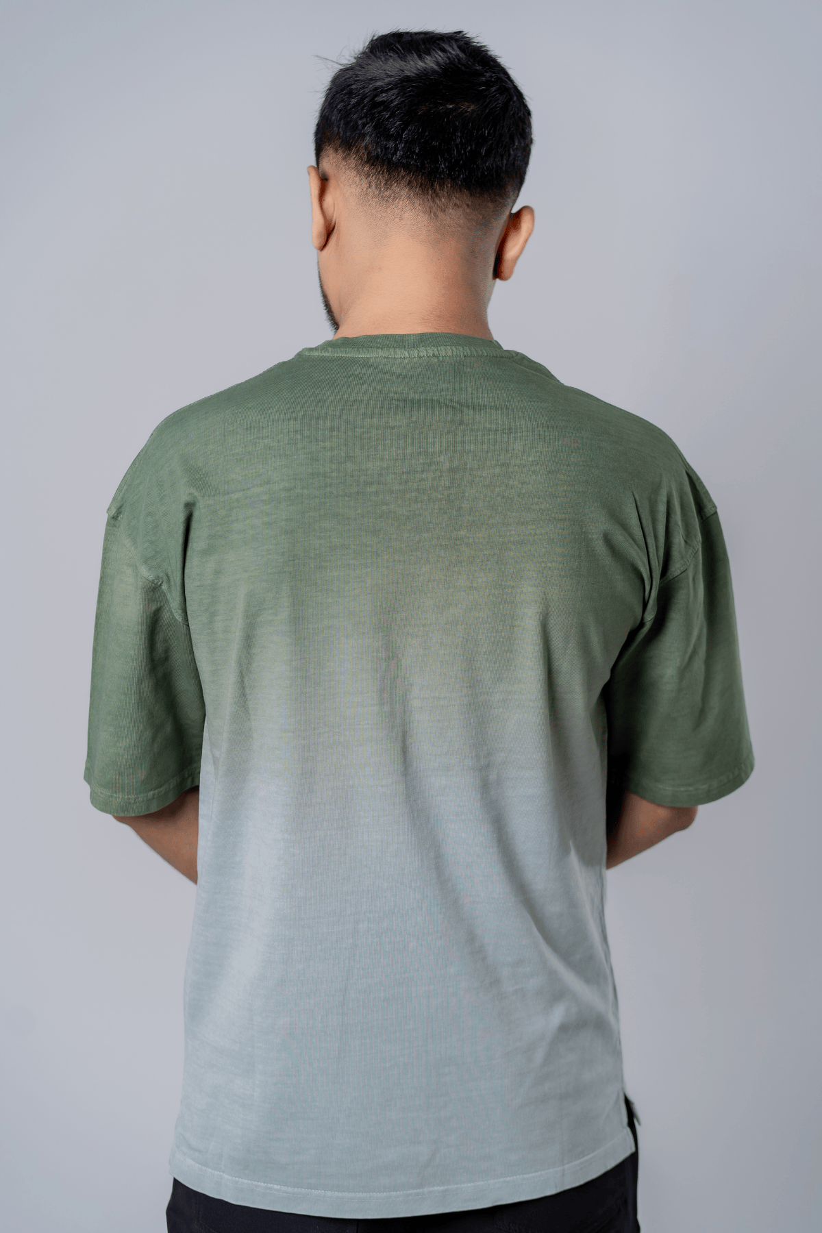 Mad Koffee Dip-Dye Oversized Tee - Matcha Gradient