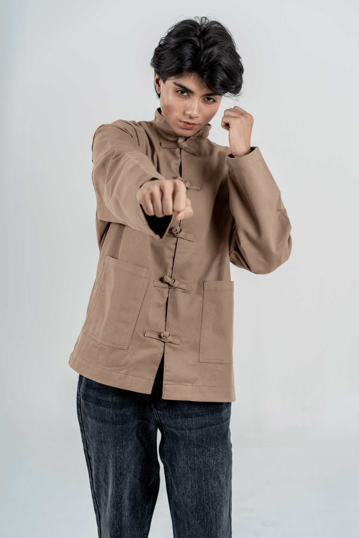 Mad Koffee Elevate Shacket – Mocha
