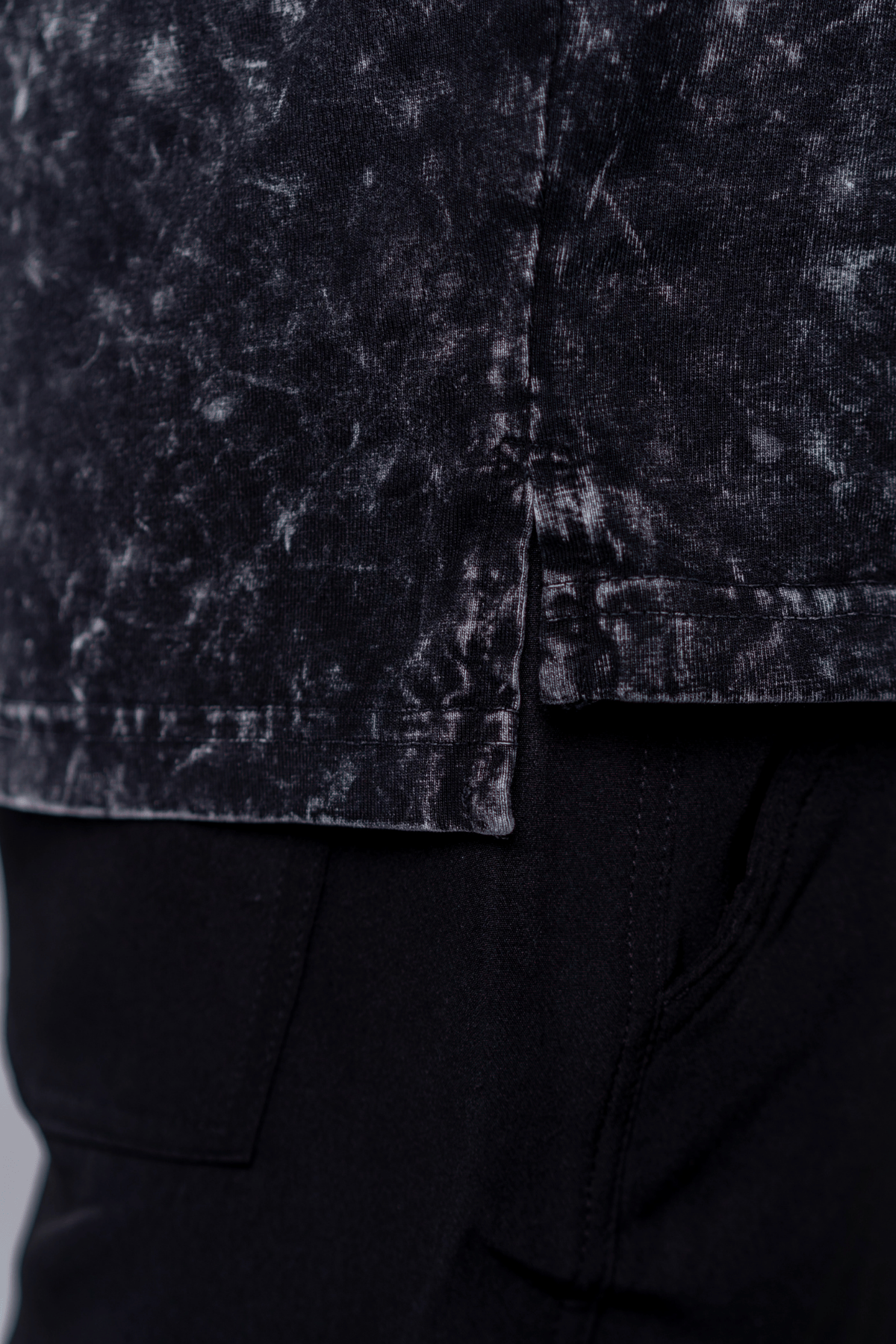 Mad Koffee Faded-Acid Oversized Tee - Black