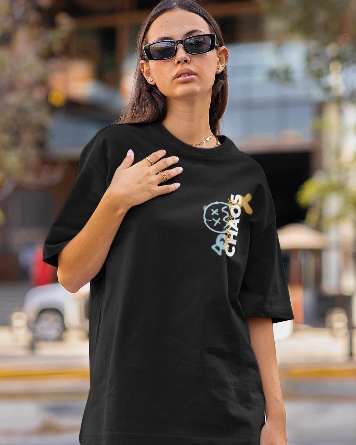 Mad Koffee Growth Comes From Chaos | Oversized Drop Shoulder T-shirt