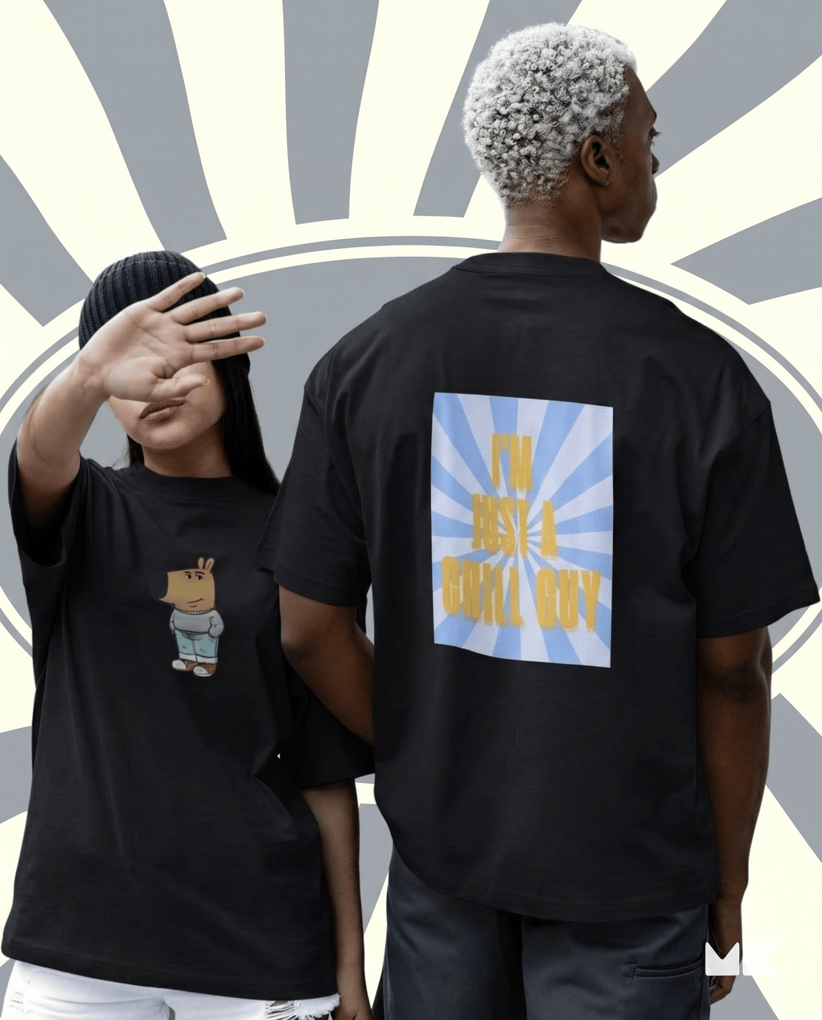 Mad Koffee Black / 2XL I'm Just A Chill Guy - Oversized Drop Shoulder T-shirt