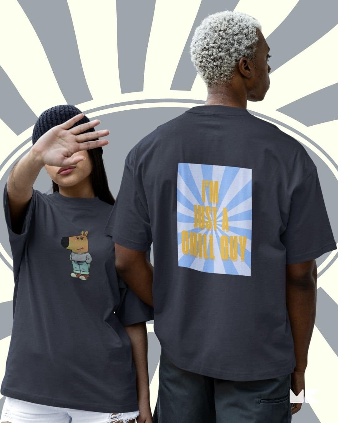 I'm Just A Chill Guy - Oversized Drop Shoulder T-shirt