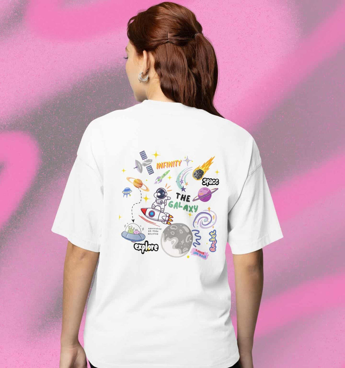 Mad Koffee Infinity - Printed Oversized Drop Shoulder T-shirt