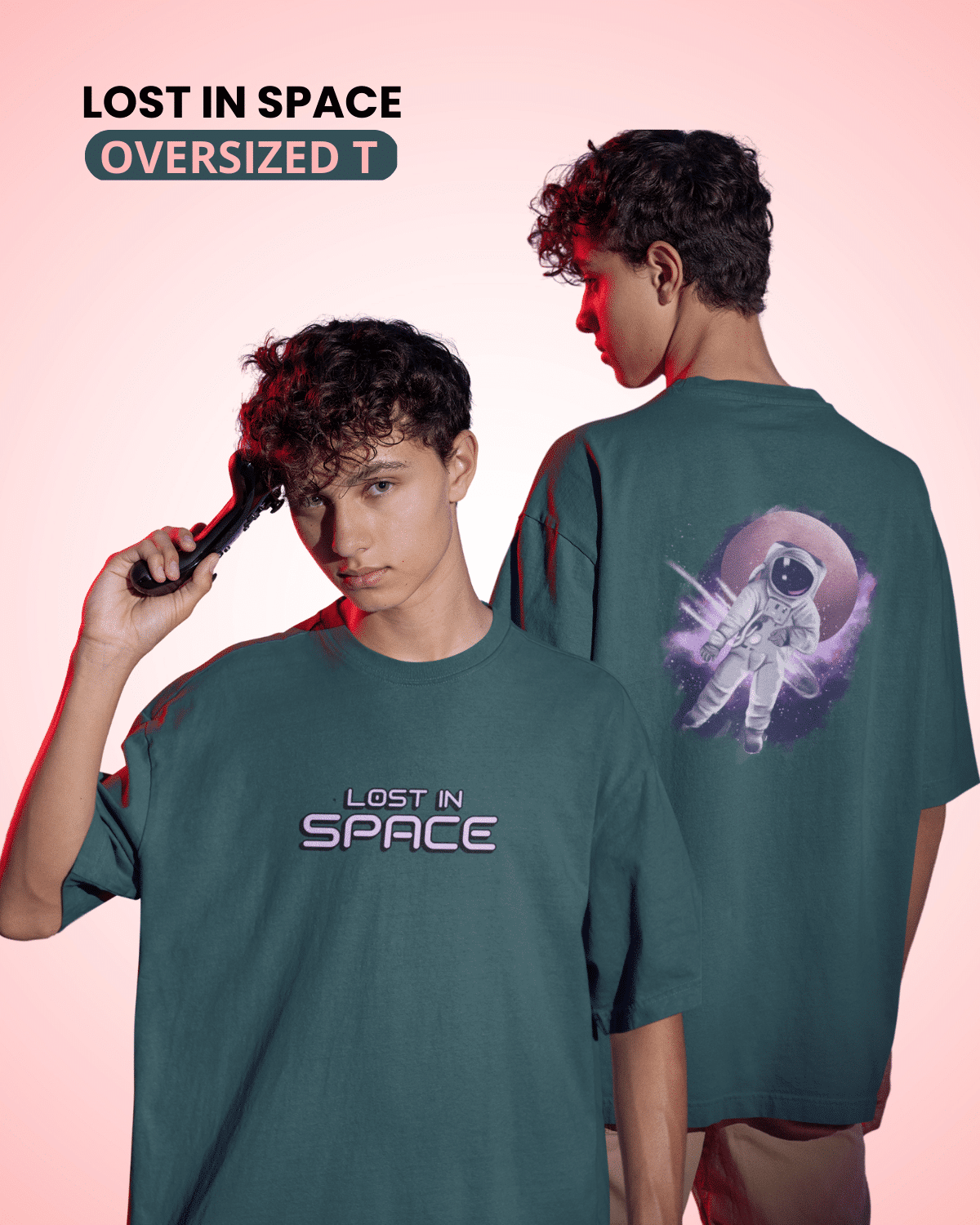 Mad Koffee Oversized T-shirts Lost in space - Oversized Drop Shoulder T-shirt
