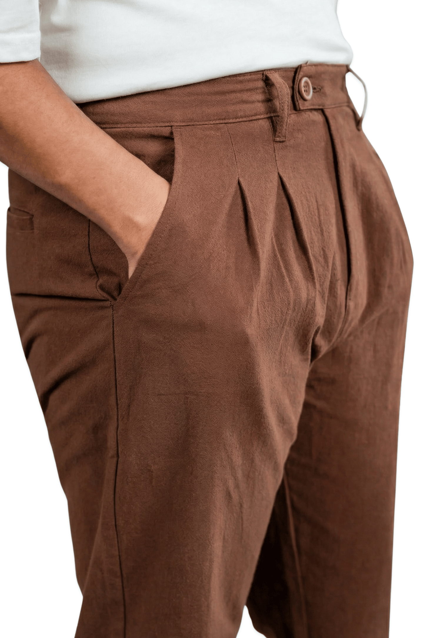 Mad Koffee Pant Linen Relaxed Fit Pant – Chocolate Brown