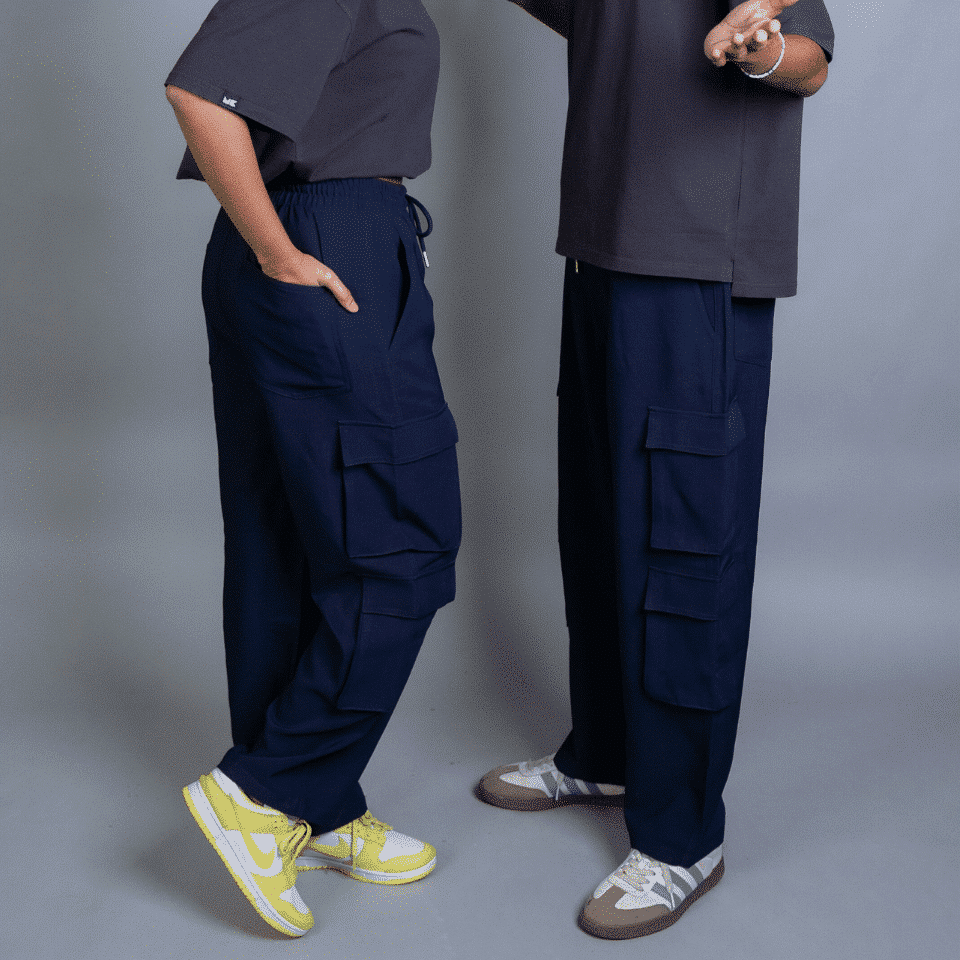 Mad Koffee Pants 8 Pocket Baggies – Blue Macchiato (Navy Blue)