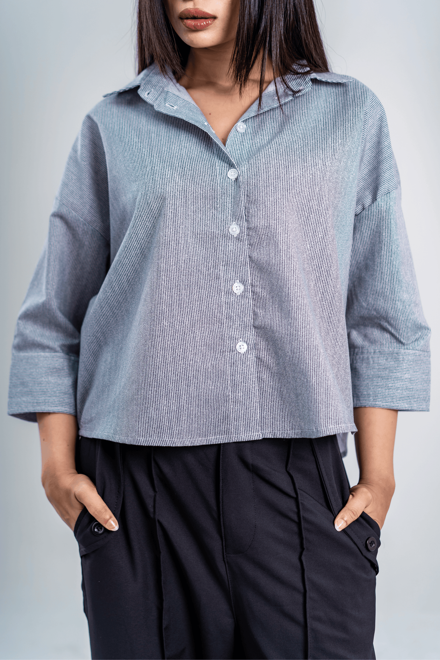 Mad Koffee Quarter Sleeve Striped Shirt – Always Late
