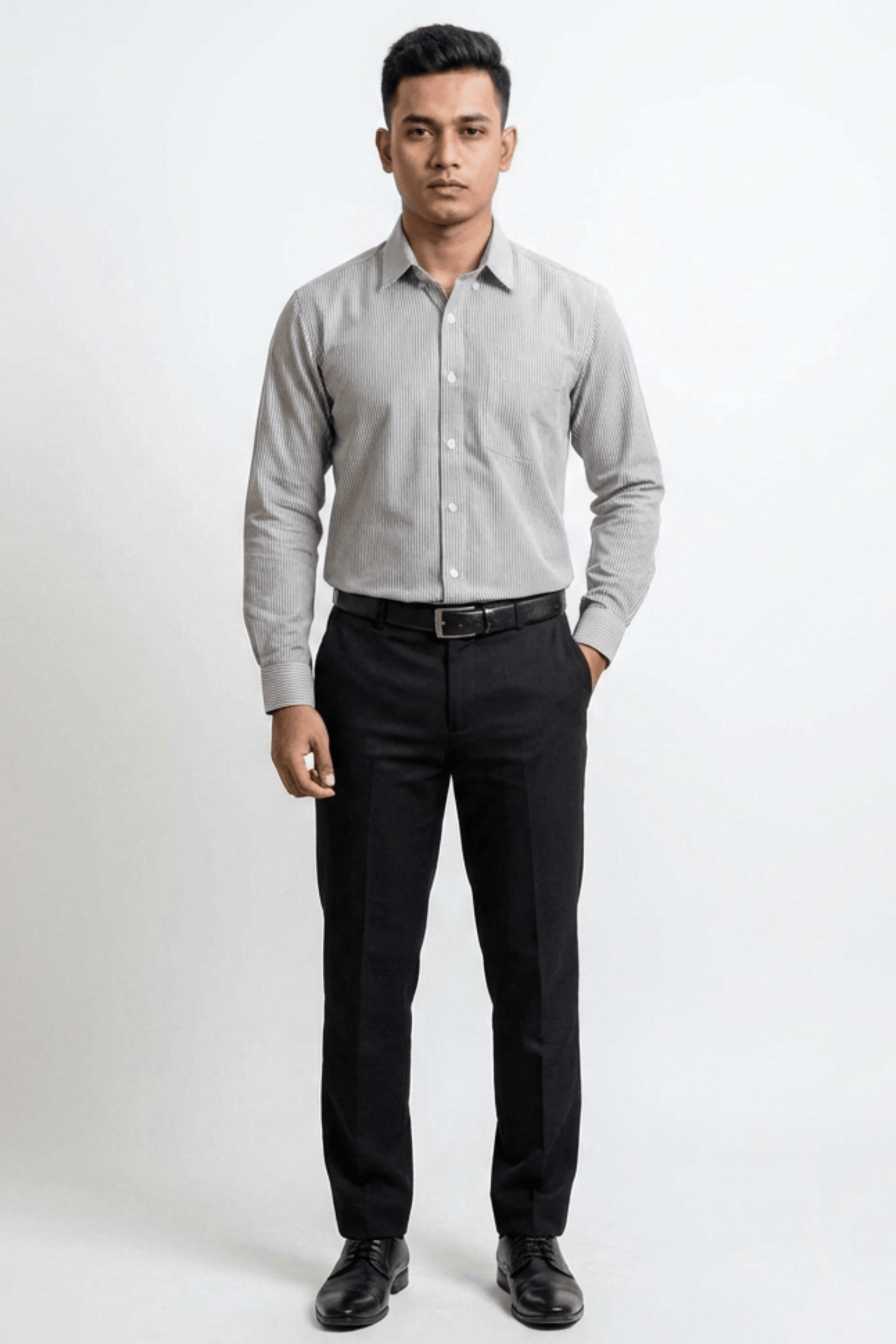 Mad Koffee Shirts AirLight Button-down Shirts – Grey Striped
