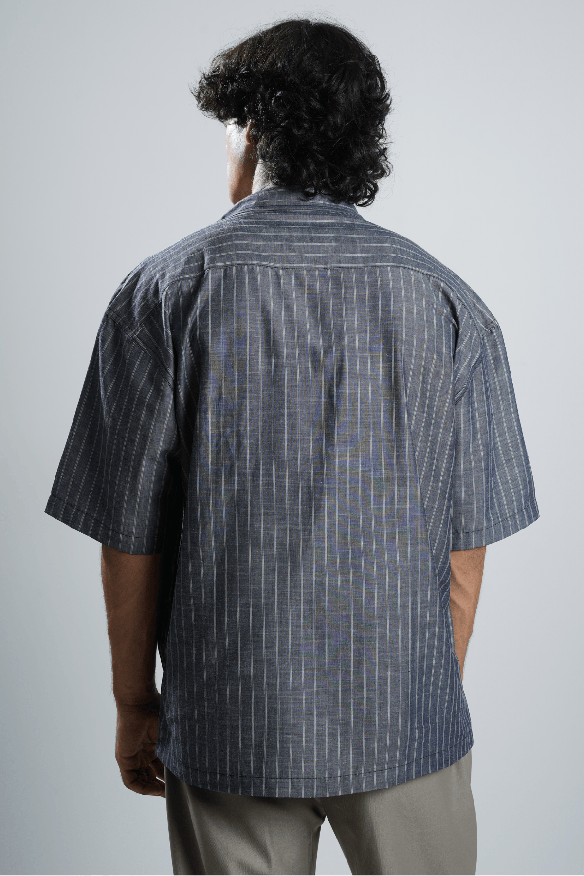 Mad Koffee Shirts Charcoal Blue Pinstripe