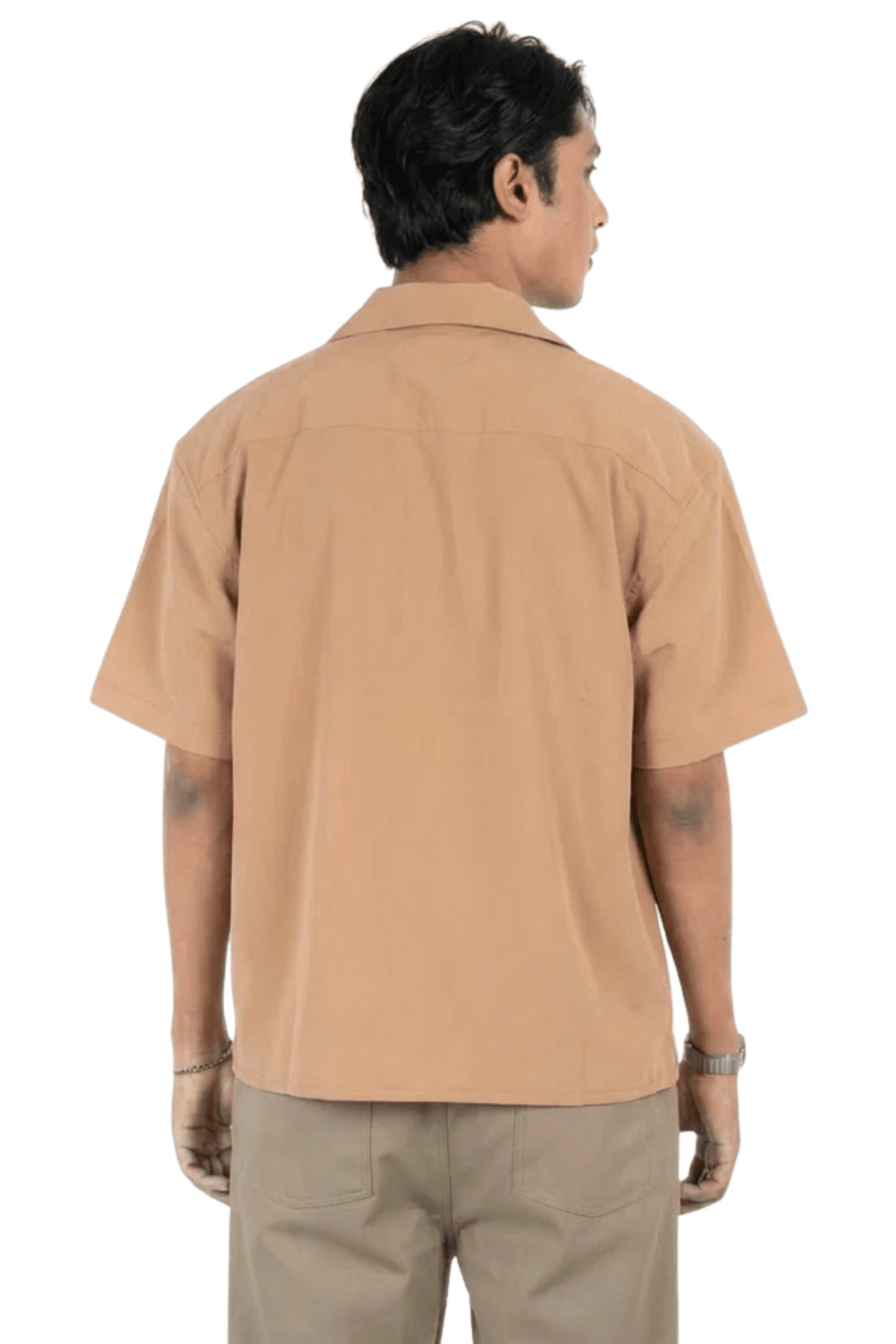 Mad Koffee Shirts Embroidery Cuban Shirts — Caramel Dust