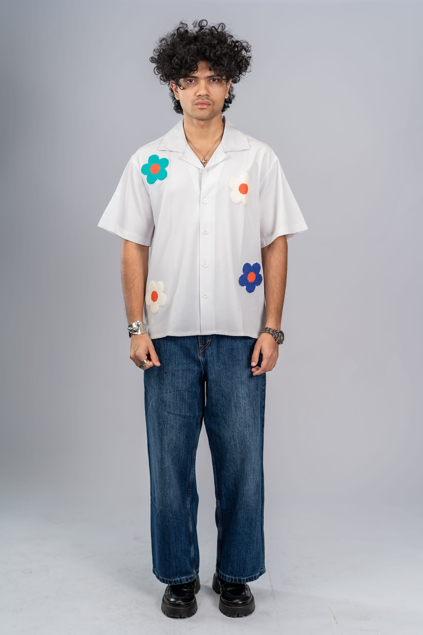Mad Koffee Shirts Offbeat Patch Shirt - White