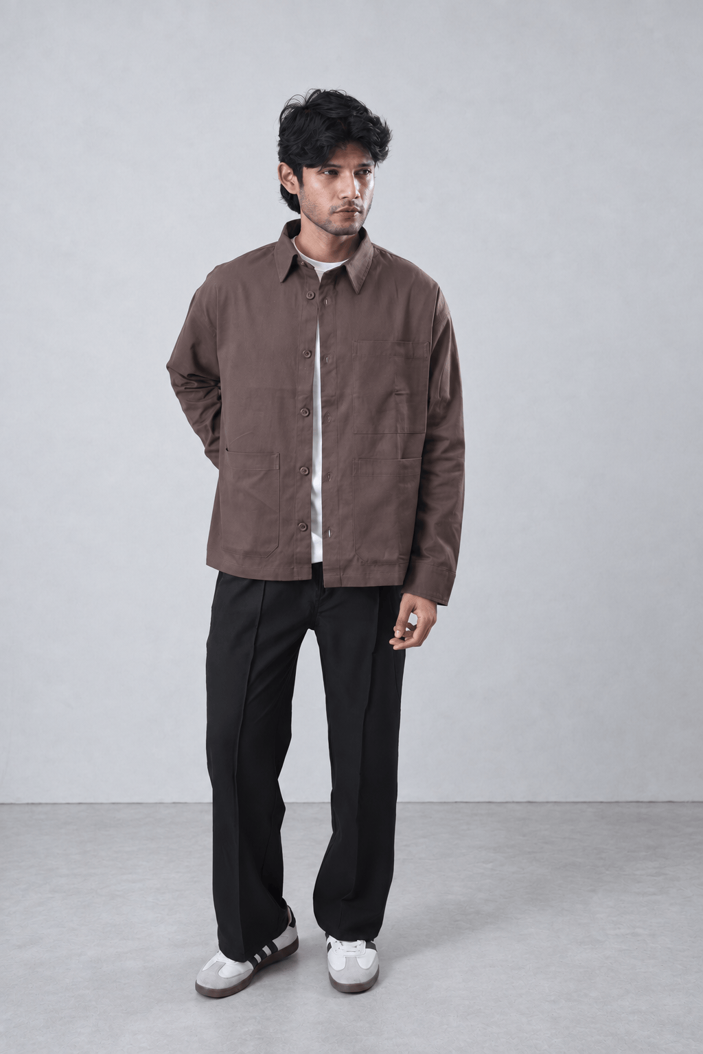 Mad Koffee Shirts Overshirt 3 Pocket - Mauve Brown