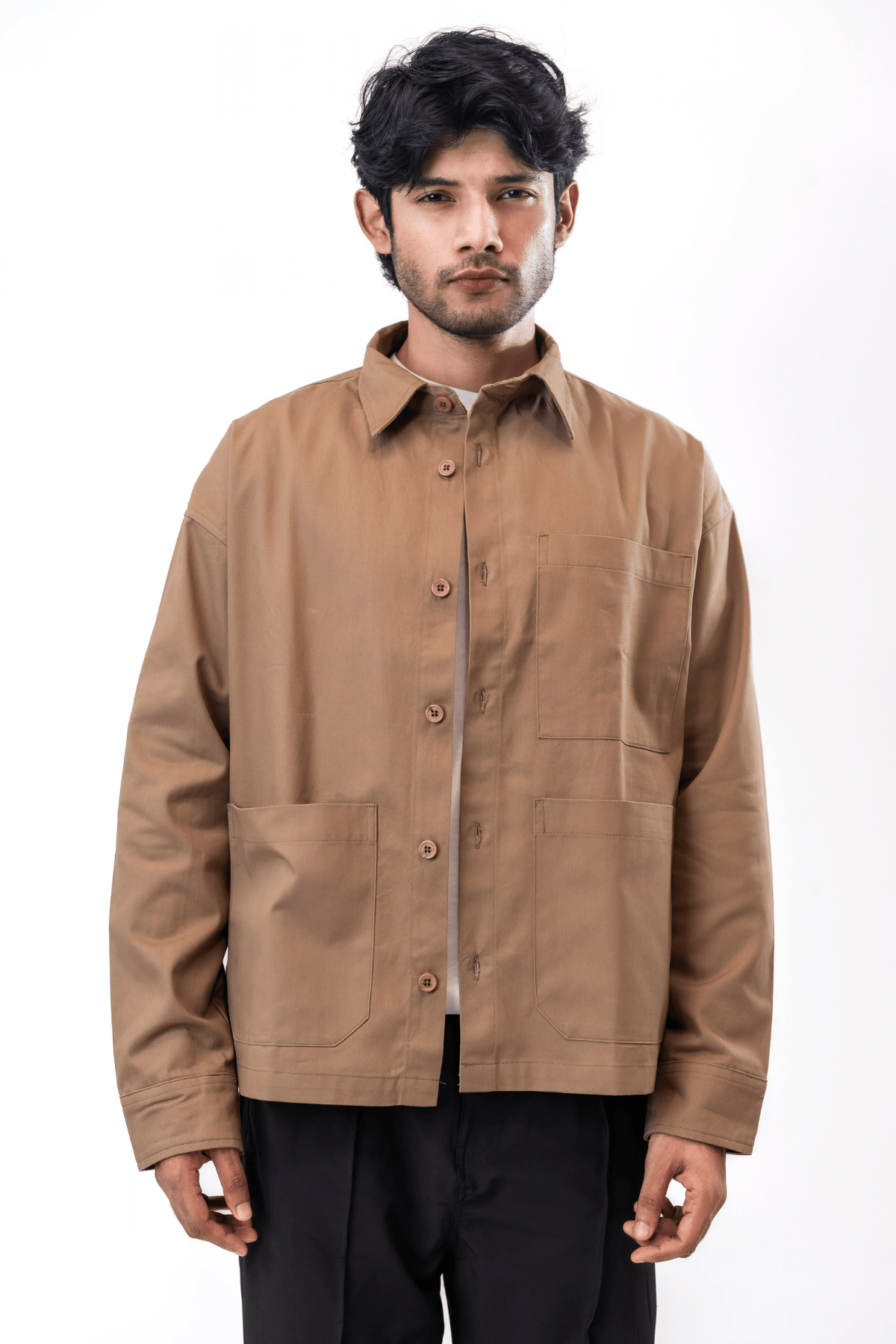 Mad Koffee Shirts Overshirt 3 Pocket - Warm Khaki