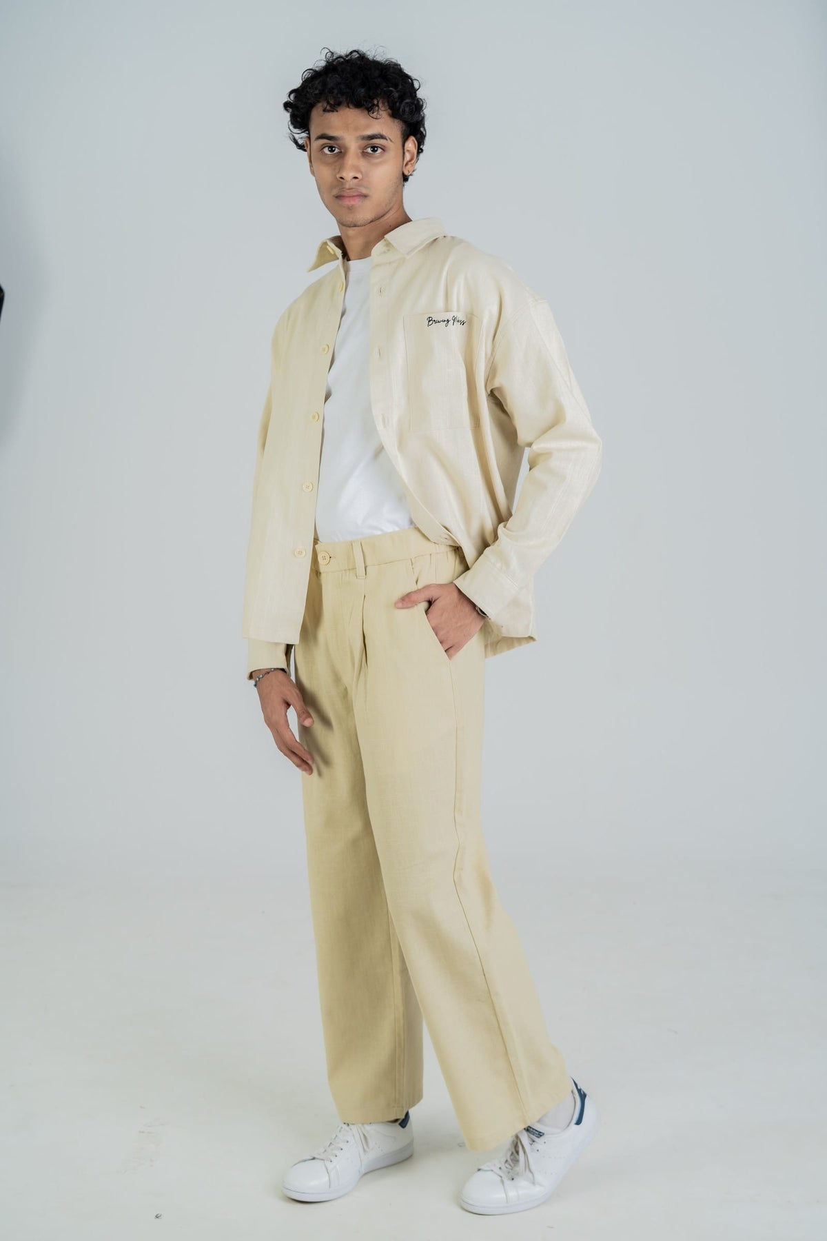 Mad Koffee Shirts Remi Cotton Boxy-Fit Shirt – Oatmeal